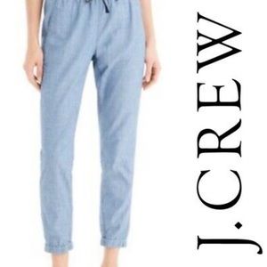 EUC J. Crew Chambray Joggers Sz. 2